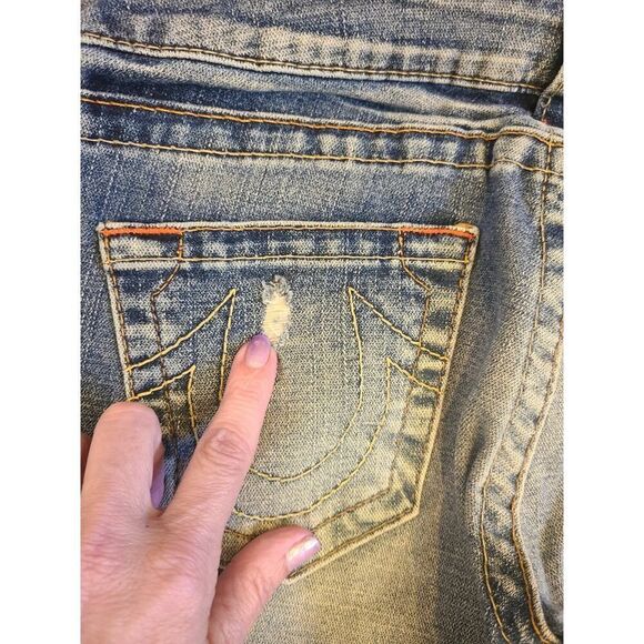 Vintage True Religion Low-Rise Jeans Johnny #112790 | 28 | Y2K USA Straight Leg - Picture 7 of 14